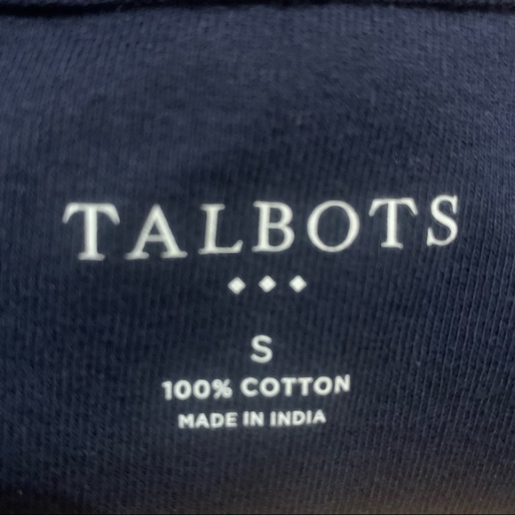 Talbots Black Cotton Short Sleeved Top S - Picture 2 of 6